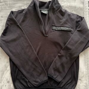 DKNY Men's Charcoal Zip-Up Sweater